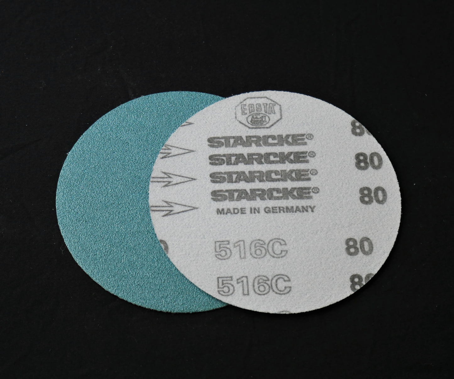 Starcke 6" Green/Teal Hook and Loop - 516C Aluminum Oxide Paper